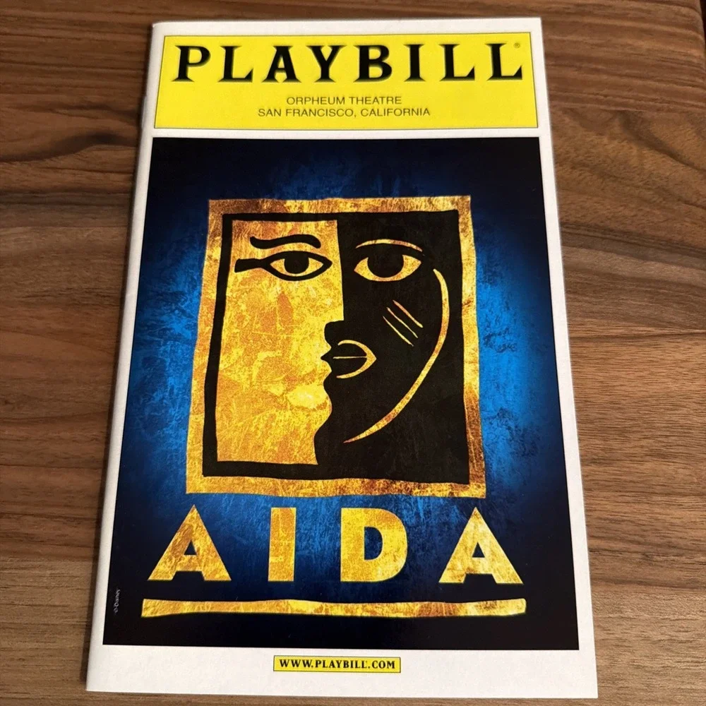 AIDA, PLAYBILL, ORPHEUM THEATRE, SAN FRANCISCO,‎ CA